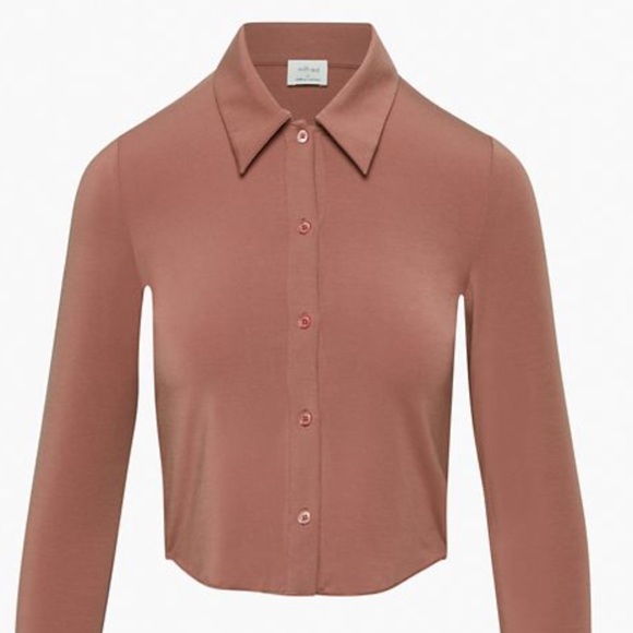 Wilfred Pose Waist Long Sleeve in Brown, Size XS (Aritzia) - Picture 1 of 3